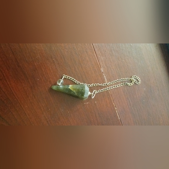 Chain with Brown Stone Pendant energy crystal - Picture 2 of 4